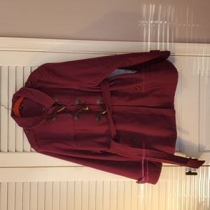 George Pea Coat, Purple, Size 3X (22W/24W)